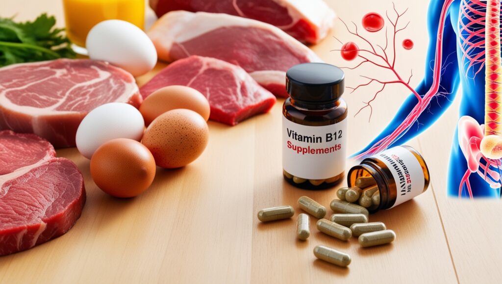 Vitamin B12: Essential for red blood cell production, nerve health, and DNA synthesis, commonly found in animal products. Learn why gluten-free vegetarians and vegans may need B12 supplementation and the best forms to choose.